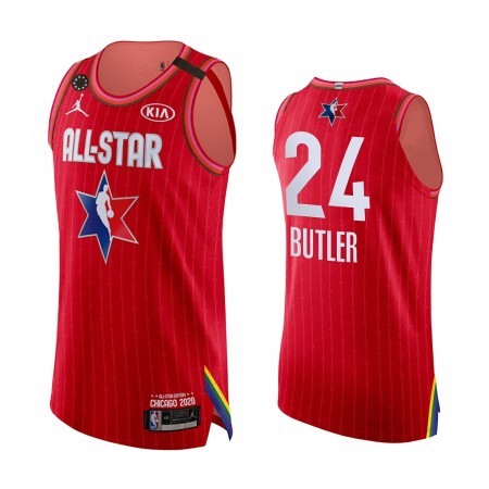 NBA Mænd Trøje Miami Heat Jimmy Butler 24 2020 All-Star Jordan Brand Kobe Forever Rød Swingman NBA Mænd Trøje Miami Heat Jimmy Butler 24 2020 All-Star Jordan Brand Kobe Forever Rød Swingman
